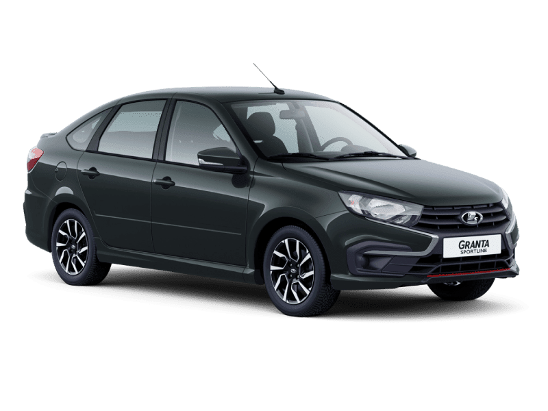 Купить Lada Granta Sportline Лифтбек в Тольятти - СЕРЕБРИСТО-ТЕМНО-СЕРЫЙ "БОРНЕО" (633) - МЕТАЛЛИК